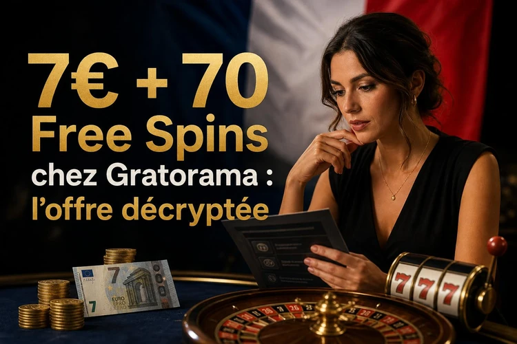 7€ + 70 Free Spins chez Gratorama: ce que cache vraiment cette offre combinée