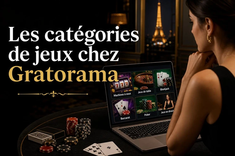 Les catégories de jeux chez Gratorama
